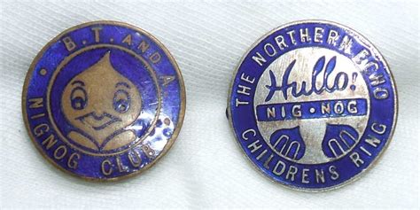 Childrens Nig & Nog Club badges (1930s) 